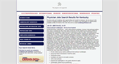 Desktop Screenshot of kentucky.cardiologypositions.com