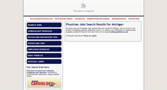Desktop Screenshot of michigan.cardiologypositions.com