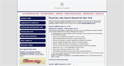 Desktop Screenshot of newyork.cardiologypositions.com