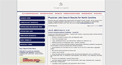 Desktop Screenshot of northcarolina.cardiologypositions.com